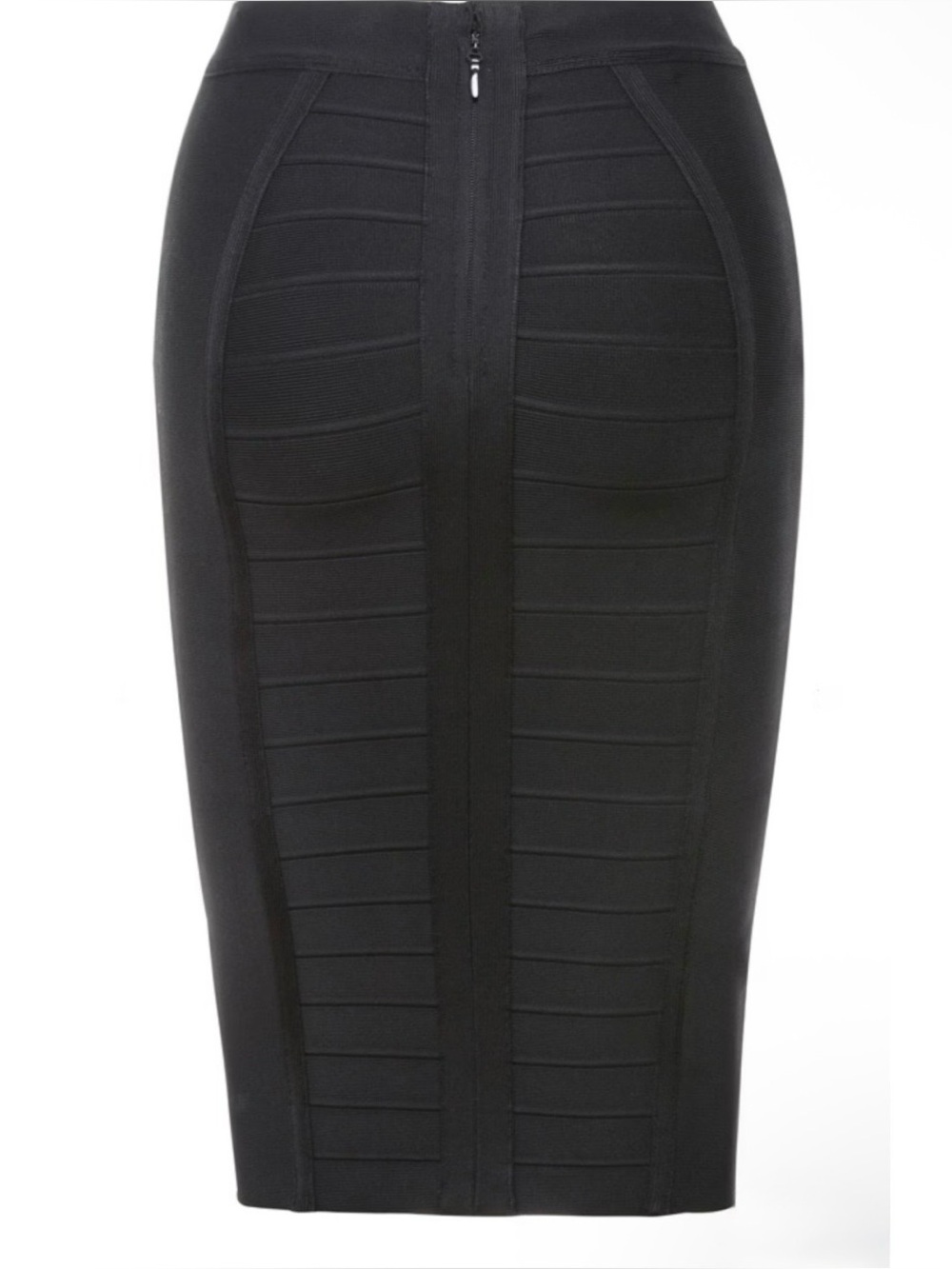 HOUSE OF CB SORCHA Black Knee Length Pencil Skirt - Picture 3 of 8